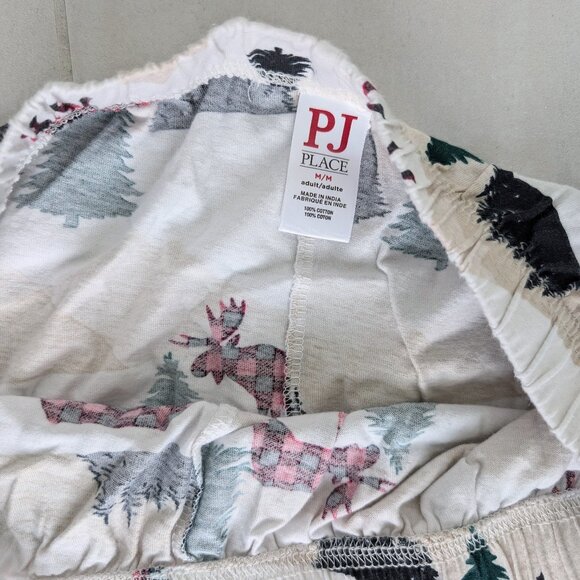 The Children’s Place - Adult Matching Family Mountain Cotton Pajamas - White - Picture 5 of 6